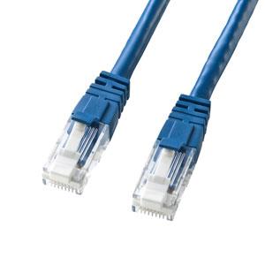 エスコ EA764BB-264A 3mLANケーブル(CAT6/つめ折れ防止/ブルー) 1個（ご注文単位1個）【直送品】