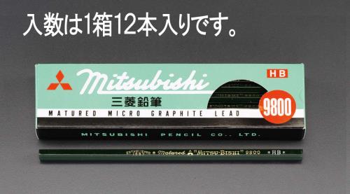 エスコ EA765MC-7[HB]鉛筆(12本) 1個（ご注文単位1個）【直送品】