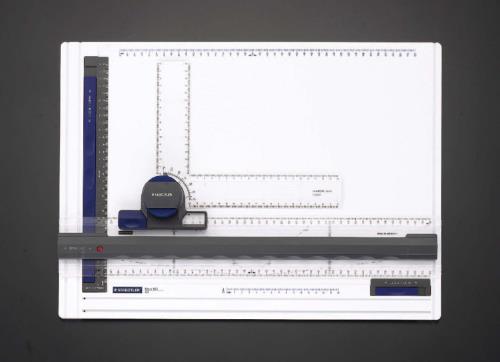 エスコ EA766GB A3サイズL型定規付製図板 1個（ご注文単位1個）【直送品】