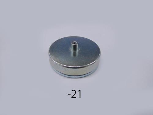 エスコ EA781EH-21 φ57x10mm/M4x0.7/280N強力マグネット 1個（ご注文単位1個）【直送品】