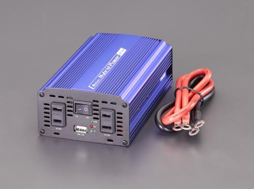 エスコ EA812JA-5BB DC12V→AC100V/450Wインバーター 1個（ご注文単位1個）【直送品】