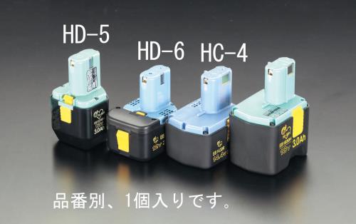 エスコ EA813HD-5 DC12.0V交換用バッテリー(ニッケル水素電池) 1個（ご注文単位1個）【直送品】