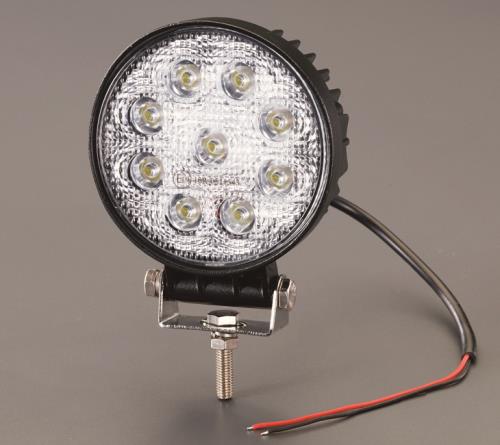 エスコ EA814BA-21 DC10-30V/27W作業灯/LED 1個（ご注文単位1個）【直送品】