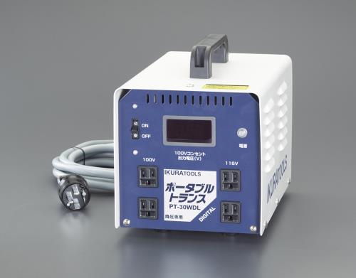 エスコ EA815ZF-2A AC200V→AC100V，115V/30A降圧トランス 1個（ご注文単位1個）【直送品】