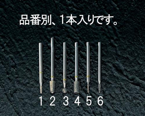 エスコ EA819DA-1 2.5x6.6x45mmダイヤモンドバー(3mm軸) 1個（ご注文単位1個）【直送品】