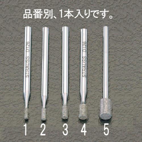 エスコ EA819DF-5 4.9x7.4x44.5mmダイヤモンドバー(3mm軸) 1個（ご注文単位1個）【直送品】