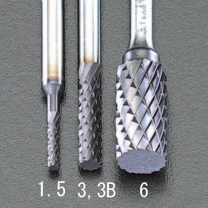 エスコ EA819PD-3B 3x13mm/3mm軸［Coated]超硬バー 1個（ご注文単位1個）【直送品】