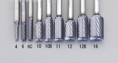 エスコ EA819VJ-10B 10x25mm/6mm軸［Coated]超硬バー(EndCut) 1個（ご注文単位1個）【直送品】