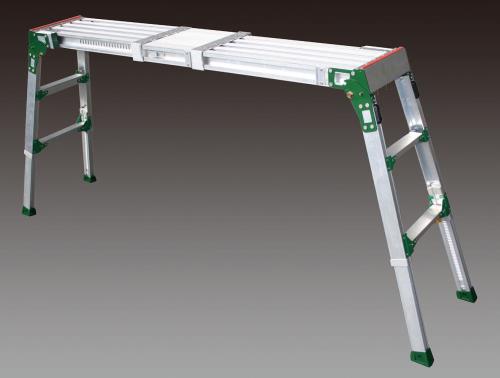 エスコ EA905DG-2A 0.59-0.85m足場台(伸縮式・調整脚付) 1個（ご注文単位1個）【直送品】