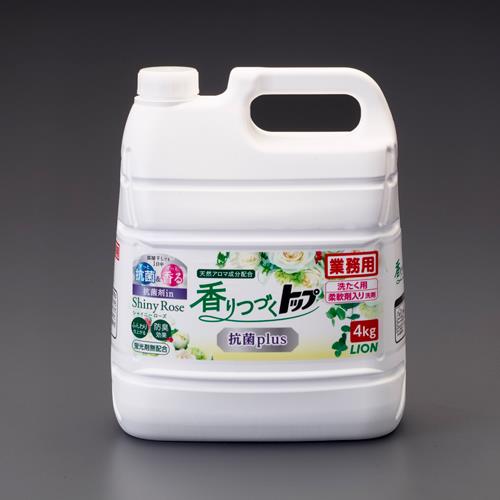 エスコ EA922KR-38 4.0kg衣類用柔軟剤入洗剤(トップ・抗菌plus) 1個（ご注文単位1個）【直送品】