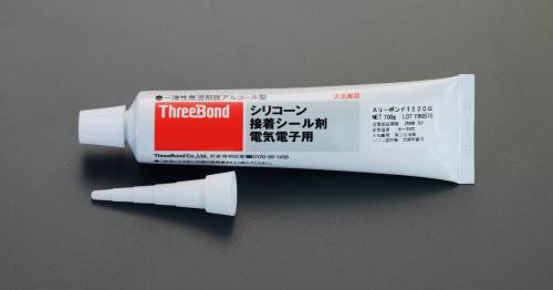 エスコ EA930AH-8 100gシリコ-ン接着シール剤(電気電子用/白色) 1個（ご注文単位1個）【直送品】