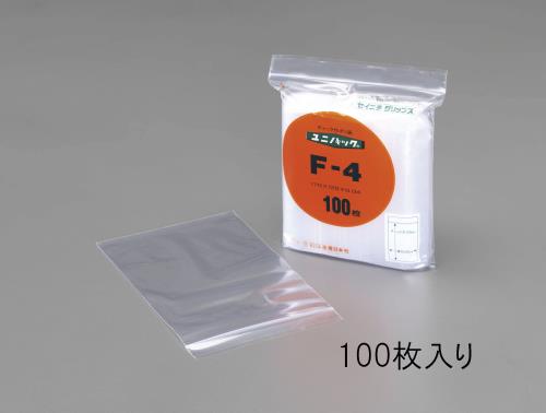 エスコ EA944C-170 170x120mmポリ袋(チャック付/100枚) 1個（ご注文単位1個）【直送品】