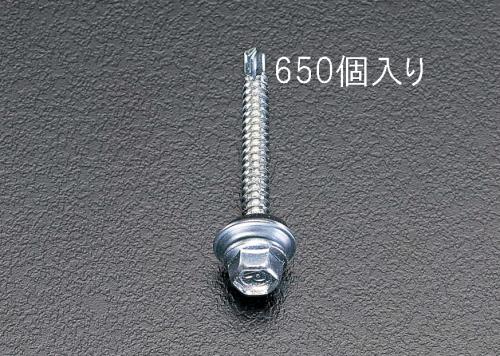 エスコ EA949EF-52 5x25mm六角頭ピアスビス(シール付/650本) 1個（ご注文単位1個）【直送品】