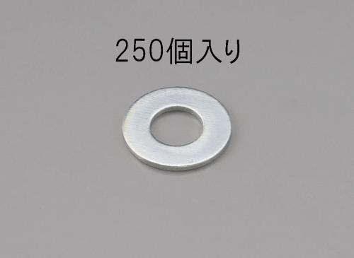 エスコ EA949LX-102 M2平ワッシャー(ユニクロメッキ/250枚) 1個（ご注文単位1個）【直送品】