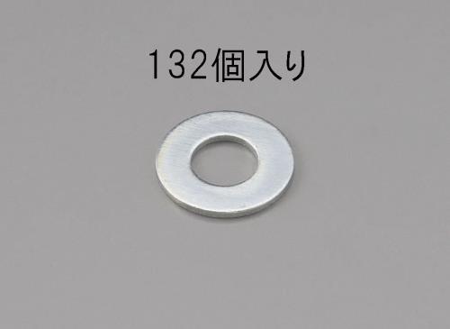 エスコ EA949LX-104 M4平ワッシャー(ユニクロメッキ/132枚) 1個（ご注文単位1個）【直送品】