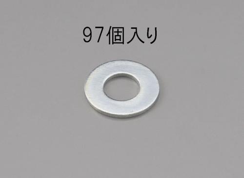 エスコ EA949LX-105 M5平ワッシャー(ユニクロメッキ/97枚) 1個（ご注文単位1個）【直送品】