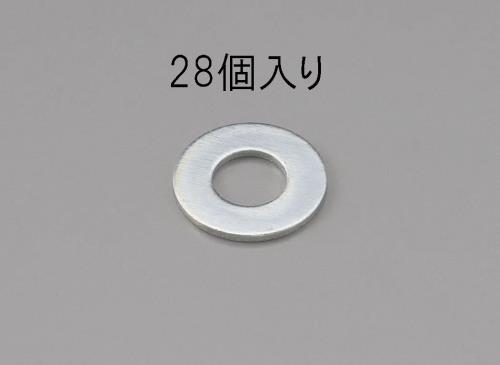 エスコ EA949LX-112 M12平ワッシャー(ユニクロメッキ/28枚) 1個（ご注文単位1個）【直送品】