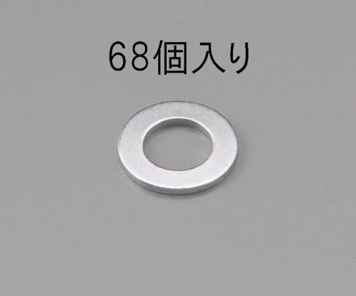 エスコ EA949LX-306 M6［小形]平ワッシャー(三価クロメート/68枚) 1個（ご注文単位1個）【直送品】