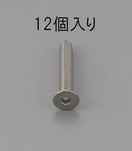 エスコ EA949MD-610 M6x10mm六角穴付皿頭ボルト(ステンレス/12本) 1個（ご注文単位1個）【直送品】