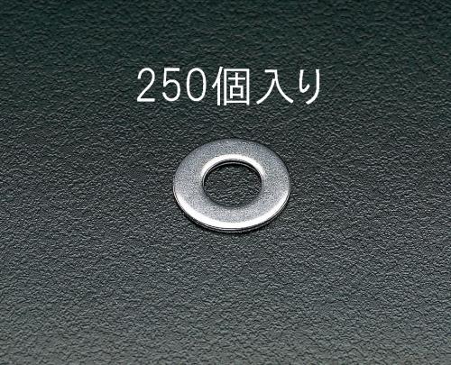 エスコ EA949SE-4 M4平ワッシャー(ステンレス製/250個) 1個（ご注文単位1個）【直送品】