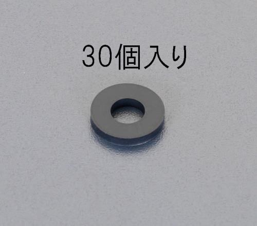 エスコ EA949SW-6 13x6x2.0mm/M6ゴム平パッキン(30枚) 1個（ご注文単位1個）【直送品】