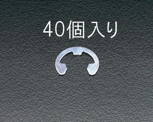 エスコ EA949WE-10 10mmEリング(三価クロメート/40個) 1個（ご注文単位1個）【直送品】