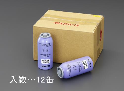 エスコ EA994MK-12[R134a]蛍光剤入サービス缶(12本) 1個（ご注文単位1個）【直送品】