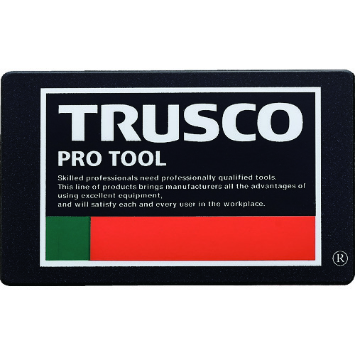 トラスコ中山 TRUSCO 超耐候性軟質エンブレム TRUSCO PRO TOOLロゴ 印刷タイプ（ご注文単位1枚）【直送品】