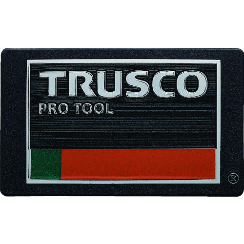 トラスコ中山 TRUSCO 超耐候性軟質エンブレム TRUSCO PRO TOOLロゴ エンボス加工タイプ（ご注文単位1枚）【直送品】