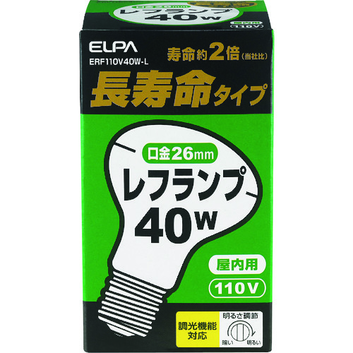 トラスコ中山 ELPA 長寿命レフランプ　168-3813（ご注文単位1個）【直送品】