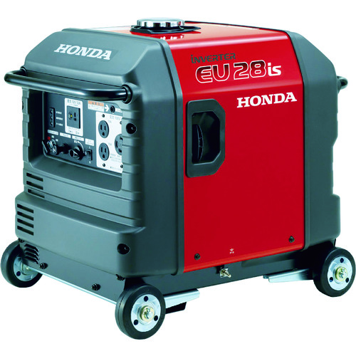 トラスコ中山 HONDA 正弦波インバーター搭載発電機 2.8kVA(交流/直流)セル付/車輪付（ご注文単位1台）【直送品】