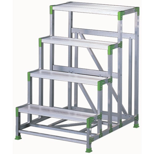 トラスコ中山 ハセガワ エコシリーズ作業台 4段 1.2m（ご注文単位1台）【直送品】