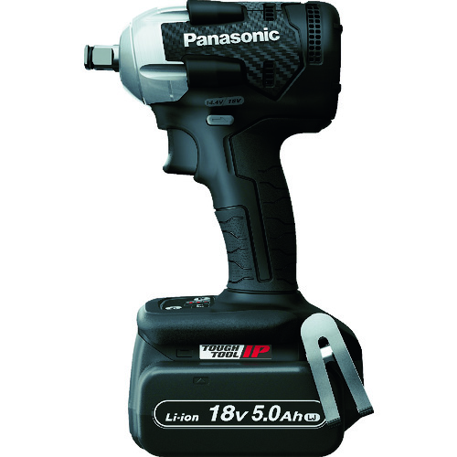 トラスコ中山 Panasonic デュアル 充電インパクトレンチ 18V5.0Ahセット 黒（ご注文単位1台）【直送品】