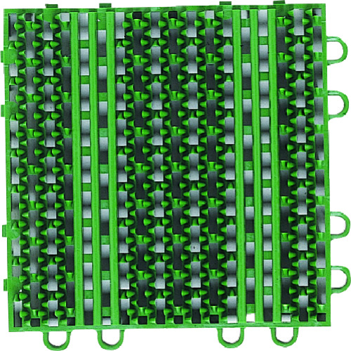 トラスコ中山 コンドル エバック 屋外用マット ライナーハードマット 本駒 緑（ご注文単位1枚）【直送品】