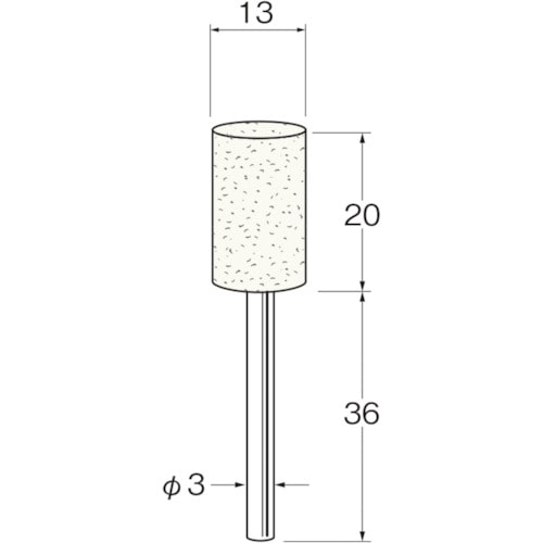 トラスコ中山 リューター 軸付フェルトバフ外径(mm)：13（ご注文単位1袋）【直送品】