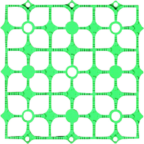 トラスコ中山 コンドル ジョイントスノコ ハイテックマット 緑（ご注文単位1枚）【直送品】