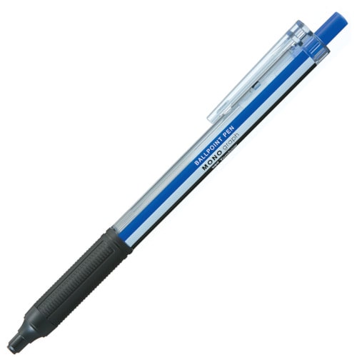 トラスコ中山 Tombow 油性ボールペン モノグラフライト 05 青インク（ご注文単位1本）【直送品】