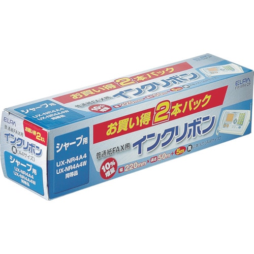 トラスコ中山 ELPA FAXインクリボン (2本入)　818-9972（ご注文単位1パック）【直送品】