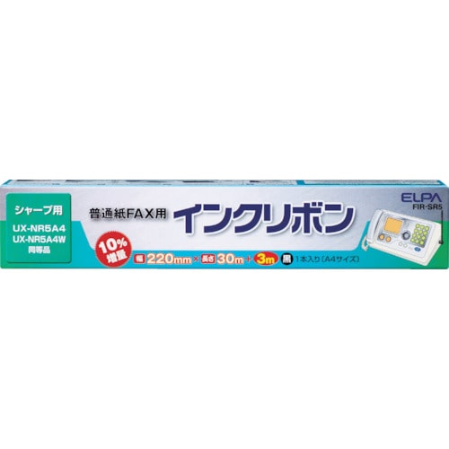 トラスコ中山 ELPA FAXインクリボン (1本入) リボン1本プリント枚数約110枚　818-9973（ご注文単位1パック）【直送品】