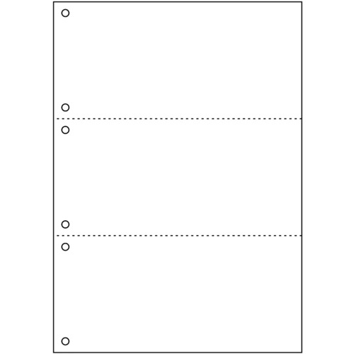 トラスコ中山 ヒサゴ プリンタ帳票A4白紙3面6穴　856-0383（ご注文単位1パック）【直送品】