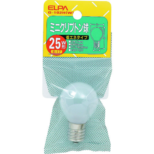 トラスコ中山 ELPA クリプトン球25W　202-2474（ご注文単位1個）【直送品】