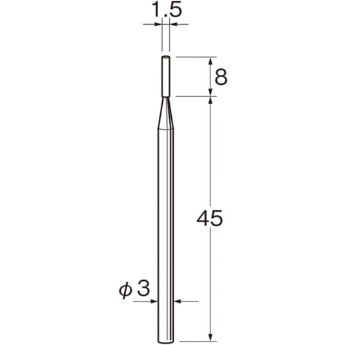 トラスコ中山 リューター 軸付砥石　126-5863（ご注文単位1袋）【直送品】