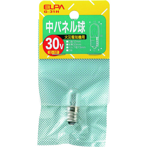 トラスコ中山 ELPA 中パネル球（ご注文単位1個）【直送品】