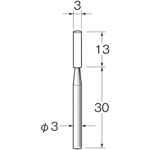 トラスコ中山 リューター 軸付砥石 126-4294  (ご注文単位1袋) 【直送品】