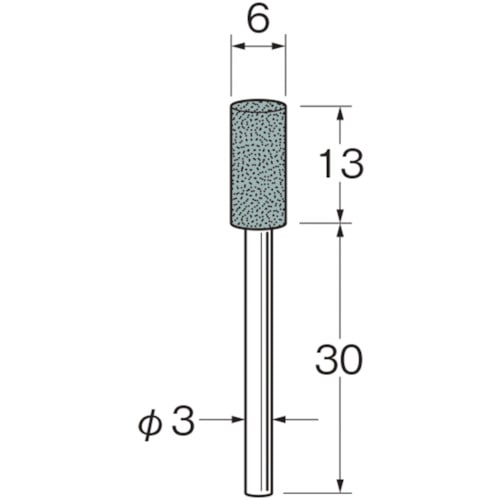 トラスコ中山 リューター 軸付砥石 126-1107  (ご注文単位1袋) 【直送品】