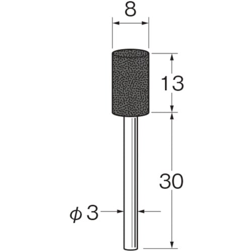 トラスコ中山 リューター 軸付砥石 126-2726  (ご注文単位1袋) 【直送品】