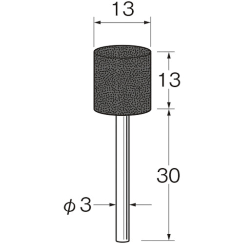 トラスコ中山 リューター 軸付砥石 128-3793  (ご注文単位1袋) 【直送品】