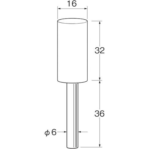 トラスコ中山 リューター 軸付砥石　125-9541（ご注文単位1袋）【直送品】