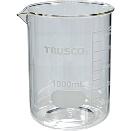 トラスコ中山 TRUSCO ガラスビーカー 1000ml（ご注文単位1個）【直送品】