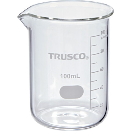 トラスコ中山 TRUSCO ガラスビーカー 100ml（ご注文単位1個）【直送品】